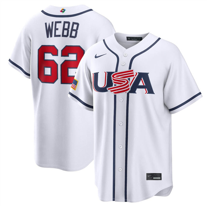 USA Logan Webb USA Baseball white Classic jersey