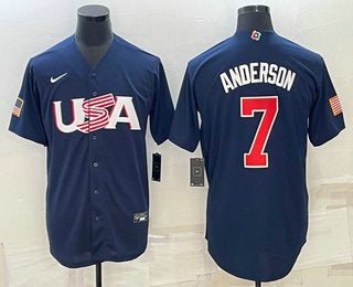 USA Tim Anderson USA Baseball navy Classic jersey