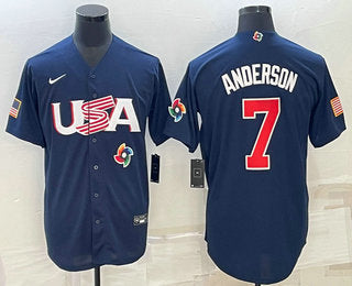 USA Tim Anderson USA Baseball navy Classic jersey