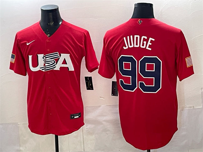 USA Aaron Judge USA Baseball red Classic jersey