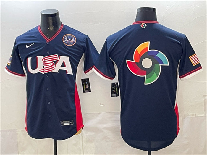 USA Logo USA Baseball navy Classic jersey