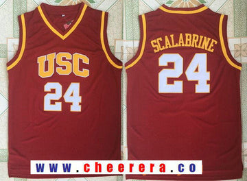 Brian Scalabrine USC Trojans red Retro jersey