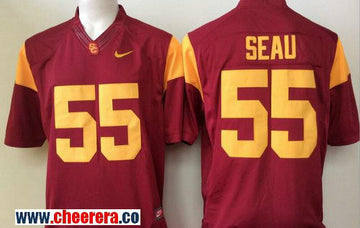 Junior Seau All USC Trojans red jersey