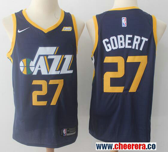 Rudy Gobert Utah Jazz navy jersey