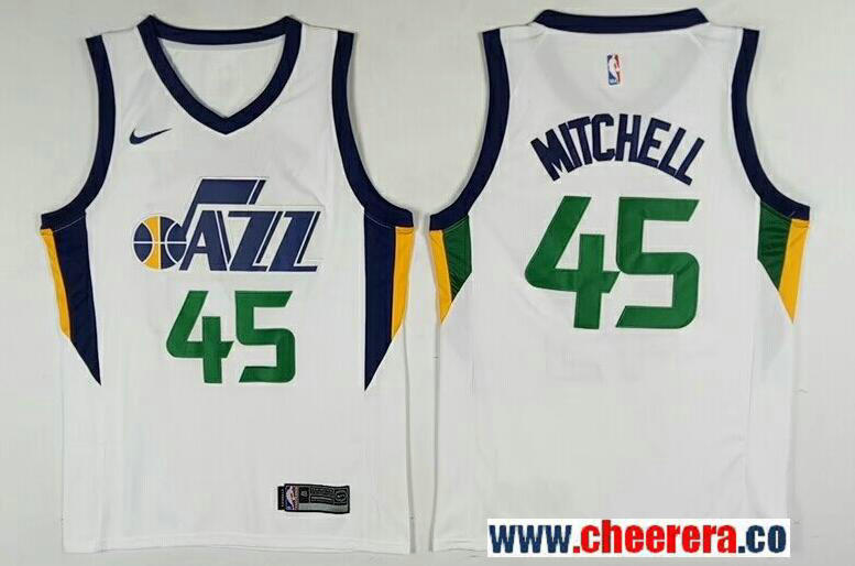 Donavan Mitchell Utah Jazz white jersey