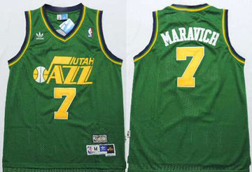 Pete Maravich Utah Jazz green Throwback jersey