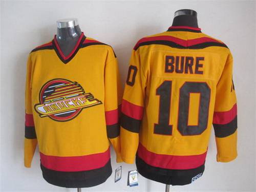 Pavel Bure Vancouver Canucks yellow Throwback jersey