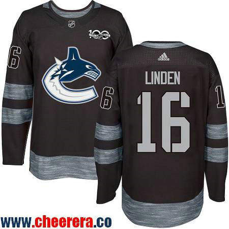 Trevor Linden Vancouver Canucks black jersey