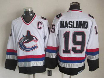 Markus Naslund Vancouver Canucks white Throwback jersey