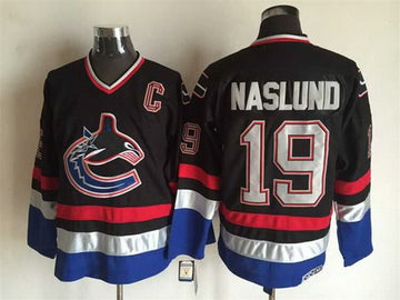 Markus Naslund Vancouver Canucks black Throwback jersey