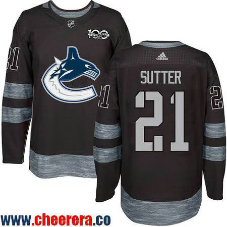 Brandon Sutter Vancouver Canucks black jersey