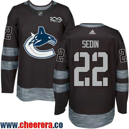 Daniel Sedin Vancouver Canucks black jersey