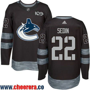 Daniel Sedin Vancouver Canucks black jersey