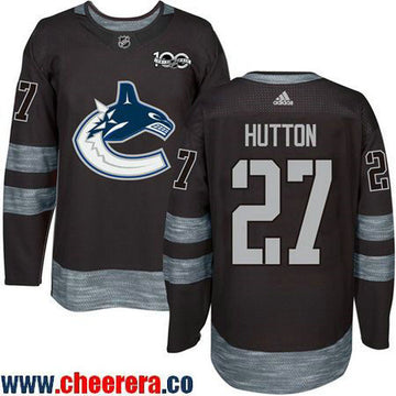 Ben Hutton Vancouver Canucks black jersey
