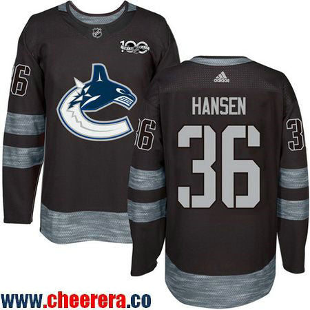 Jannik Hansen Vancouver Canucks black jersey