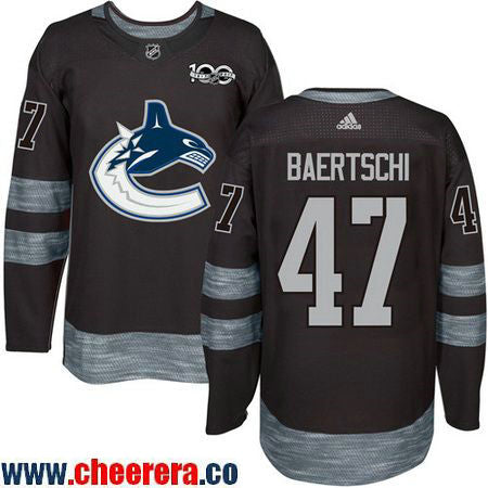 Sven Baertschi Vancouver Canucks black jersey