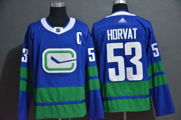 Bo Horvat Vancouver Canucks blue jersey