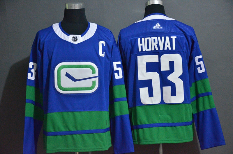 Bo Horvat Vancouver Canucks blue jersey