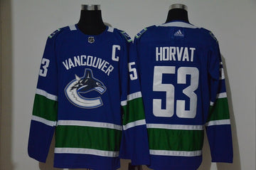 Bo Horvat Vancouver Canucks blue jersey