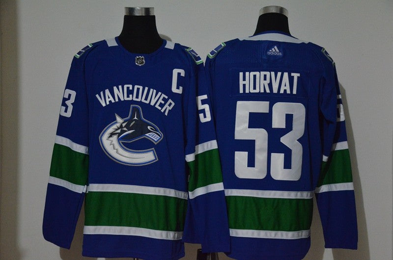 Bo Horvat Vancouver Canucks blue jersey
