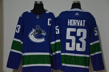 Bo Horvat New Vancouver Canucks blue jersey