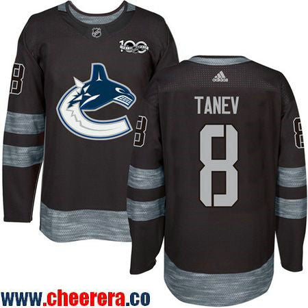 Christopher Tanev Vancouver Canucks black jersey
