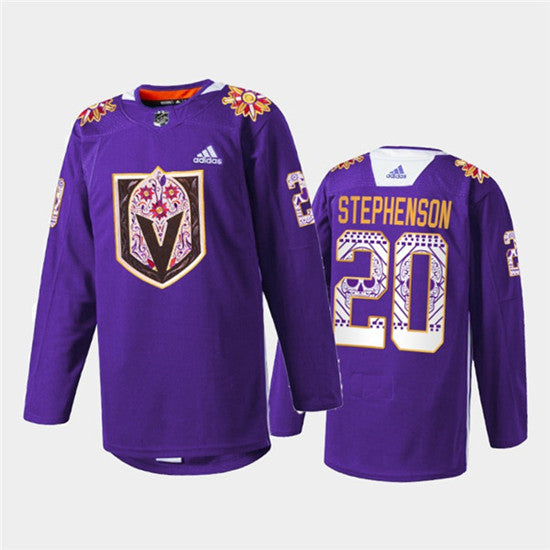 Chandler Stephenson Vegas Golden Knights purple Heritage jersey