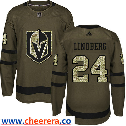Oscar Lindberg Vegas Golden Knights green Salute To Service jersey