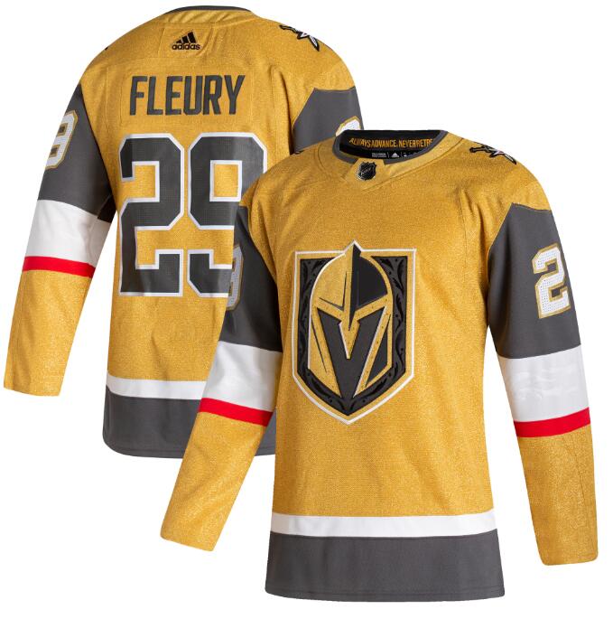 Marc-Andre Fleury Vegas Golden Knights gold jersey