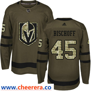 Jake Bischoff Vegas Golden Knights green Salute To Service jersey