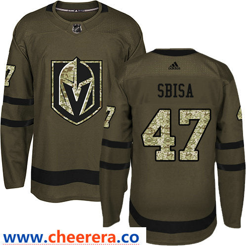 Luca Sbisa Vegas Golden Knights green Salute To Service jersey