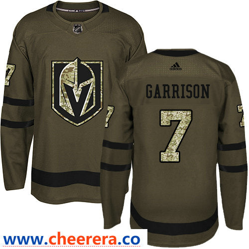 Jason Garrison Vegas Golden Knights green Salute To Service jersey