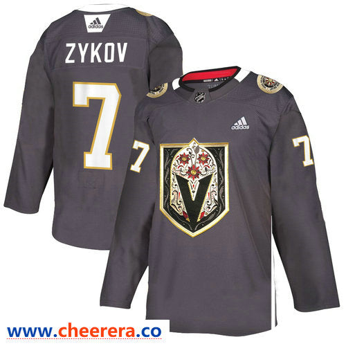 Valentin Zykov Vegas Golden Knights gray jersey