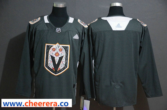 Custom Vegas Golden Knights gray jersey