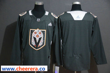 Custom Vegas Golden Knights gray jersey