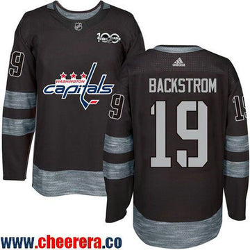 Nicklas Backstrom Washington Capitals black jersey