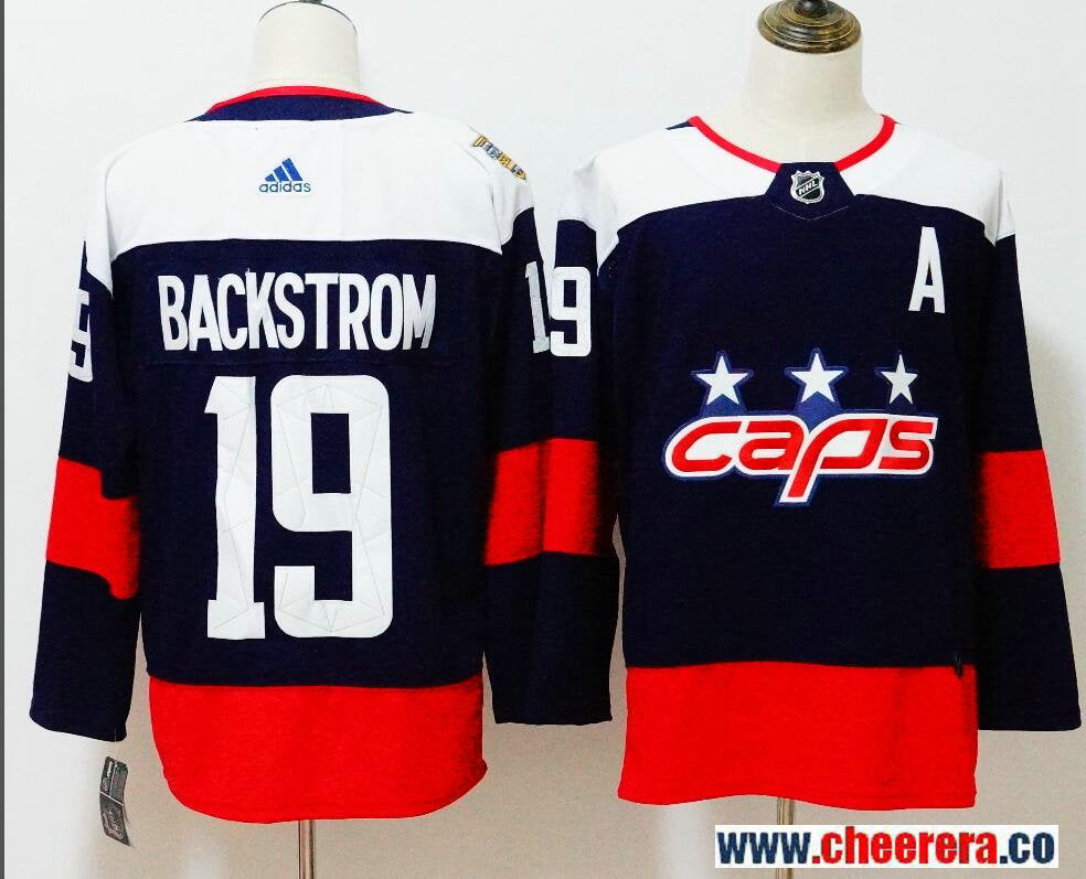 Nicklas Backstrom Washington Capitals navy Stadium Series jersey