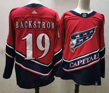 Nicklas Backstrom Washington Capitals red Retro jersey