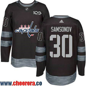Ilya Samsonov Washington Capitals black jersey