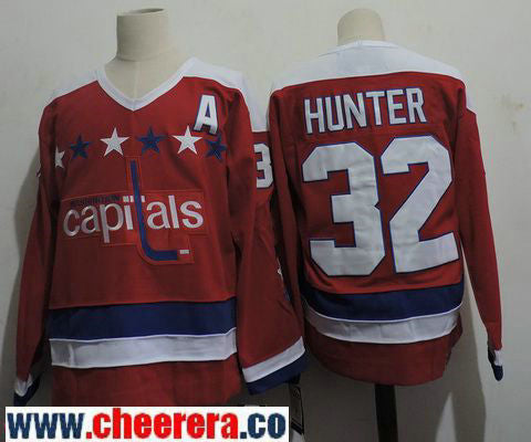 Dale Hunter Washington Capitals red All-Star jersey