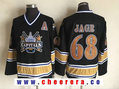Jaromir Jagr Washington Capitals black Throwback jersey