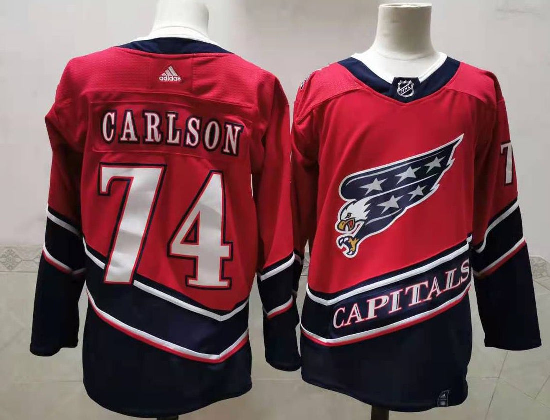 John Carlson Washington Capitals red Retro jersey