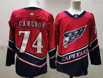 John Carlson Washington Capitals red Retro jersey