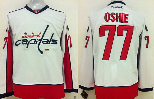 T.J. Oshie Washington Capitals white Away jersey