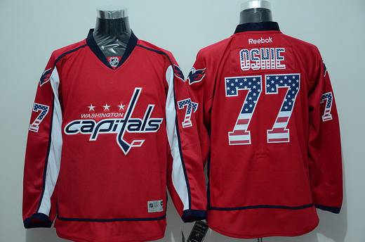 T.J. Oshie Reebok Washington Capitals red jersey