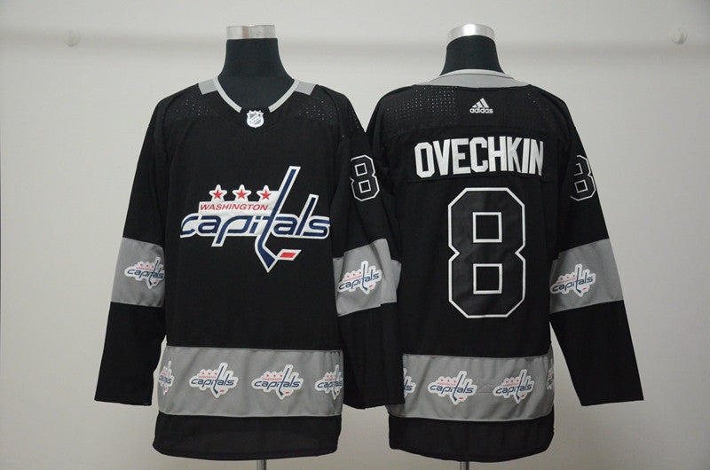 Alex Ovechkin Washington Capitals black Fashion jersey