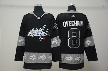 Alex Ovechkin Washington Capitals black Fashion jersey