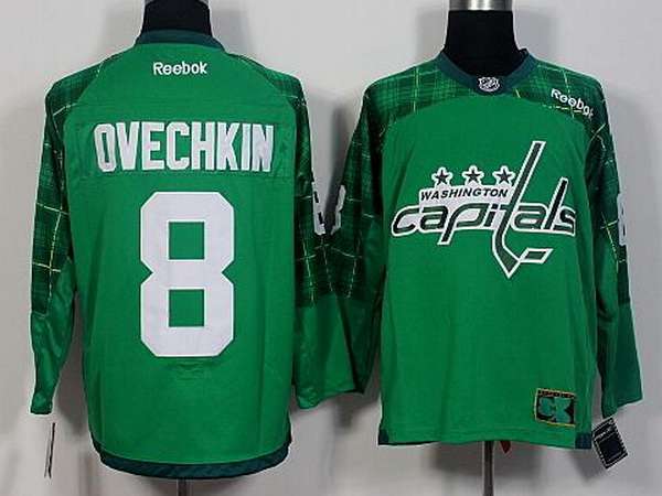 Alex Ovechkin Washington Capitals green jersey