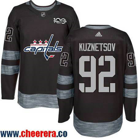 Evgeny Kuznetsov Washington Capitals black jersey