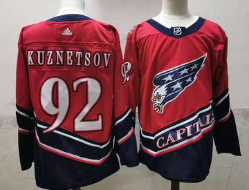 Evgeny Kuznetsov Washington Capitals red Retro jersey